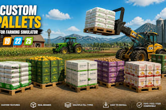 make custom for farming simulator 19 22 25 mods pallets and scripts