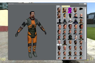 port your player model to gmod, garrys mod