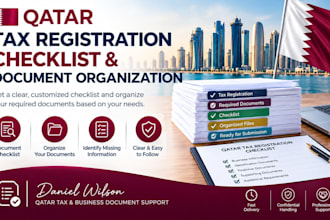create a qatar tax registration checklist and organize your required documents