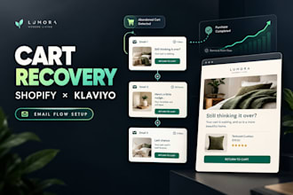 set up a shopify abandoned cart email flow in klaviyo