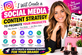 create an instagram content strategy for your products and brand