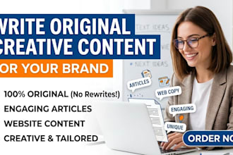 write original creative content for your brand