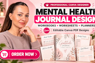 create self help ebooks, mental health workbooks, etsy digital products design