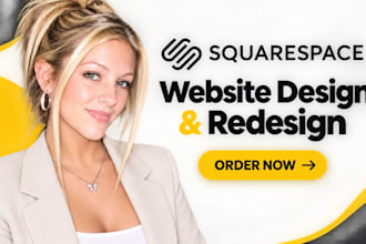 build or design squarespace website redesign sqaurespace website development