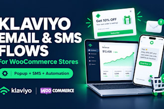 set up klaviyo woocommerce email flows with klaviyo popup and klaviyo sms flows