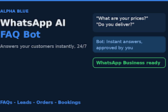 set up a whatsapp ai faq bot for your small business