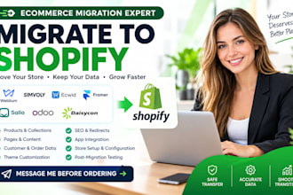 migrate weblium simvoly wordpress ecwid framer salla odoo to shopify migration