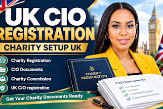 set up UK cio charity nonprofit charity commission registration documents