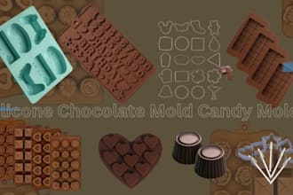 do silicone chocolate mold design 3d candy mold custom stl file