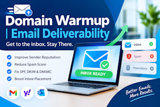warm up your domain to improve cold email deliverability