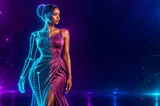 create second life mesh clothing, 3d garment, character and rigging