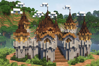build custom minecraft houses, castles, and structures