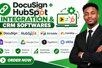 integrate docusign hubspot airtable mondaycom googlle forms typeform okta zapier
