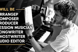 write, compose, ghostwrite original songs as a composer, songwriter, ghostwriter