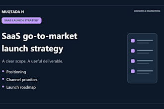 create a saas go to market strategy and launch action plan