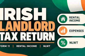 prepare irish non resident landlord tax return, form 11, rental income and nlwt