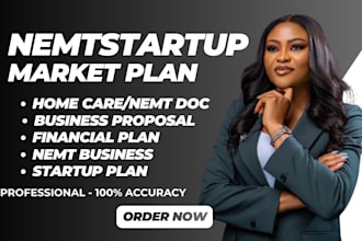 write a professional nemt business plan, medical transportation business plan