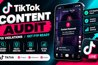 audit tiktok content violations and fyp eligibility issues