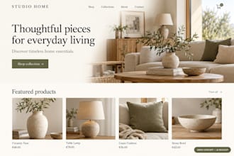 design a clean shopify storefront for your business