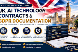 prepare UK ai technology contracts and gdpr documentation