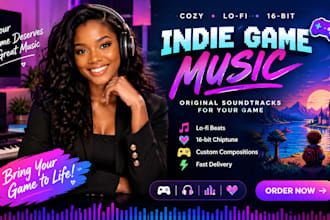 compose cozy lofi or 16 bit chiptune music for your indie game