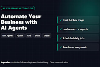 automate your business workflows with ai agents, llms and python