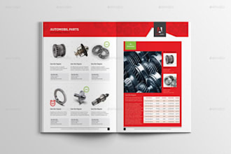 design technical catalog on indesign for industrial equipment and manufacturer