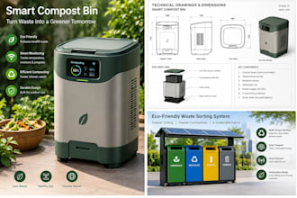 create smart compost bins and eco friendly waste management products