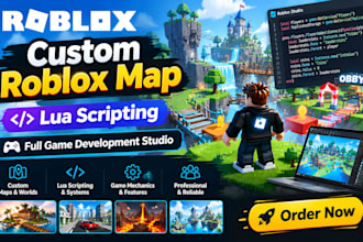 create custom roblox map with lua scripting full game development studio