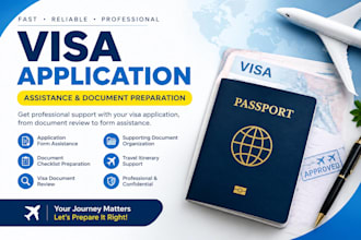 provide professional visa application assistance and document preparation