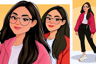 draw portrait avatar cartoon from photo