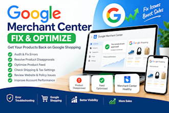 fix google merchant center errors and product disapprovals