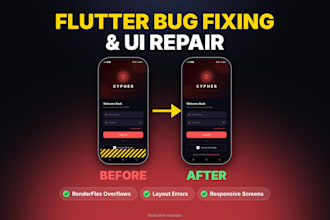 fix flutter UI bugs and layout errors