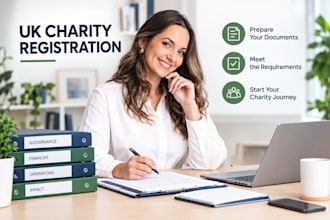 prepare UK charity registration application and clarify public benefit needs now