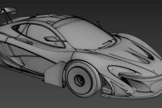 create 3d car models, automotive modeling and realistic rendering