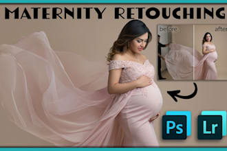 retouch maternity and family portraits