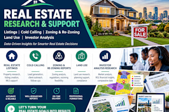 do real estate research, property lead generation, zoning, investment analysis