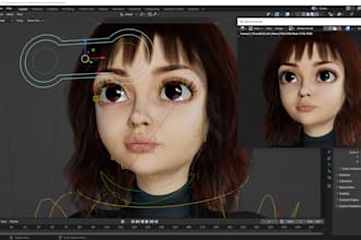 3d character and 3d realistic character modeling design and 3d rigging