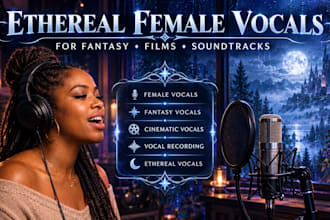 record ethereal female vocals for fantasy games, films, and cinematic soundtrack