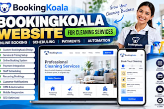 build bookingkoala website cleaning service booking wordpress website automation