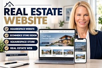 build design or redesign squarespace website squarespace store real estate wix