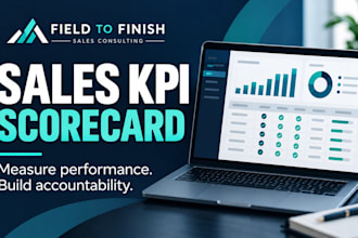 create a custom sales KPI scorecard and accountability dashboard