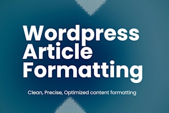 format and SEO optimize your wordpress blog posts