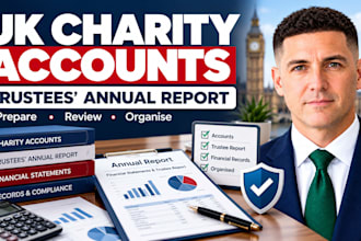 prepare UK charity accounts and trustee report