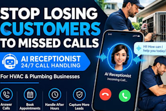build an ai receptionist for hvac and plumbing businesses