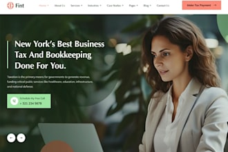 design wix tax preparation website cpa bookkeeping tax accounting firm website