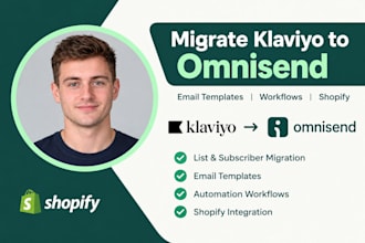 migrate klaviyo email list to omnisend shopify email automation templates setup