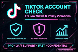 check tiktok account for policy violations