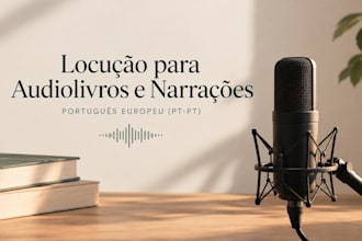 vou gravar audiolivros e narracoes em portugues europeu feminino