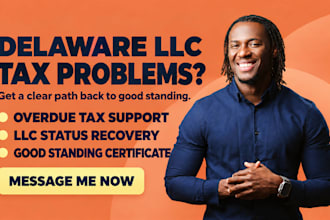 resolve delaware llc franchise tax issues and help restore good standing